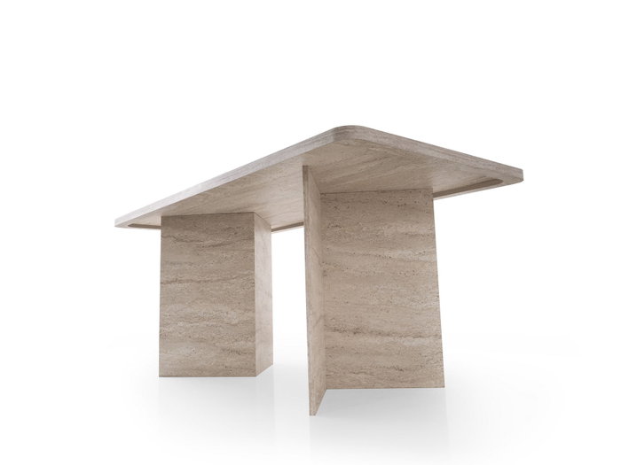 Hanah Home Mesa de Comedor Loft - 2931 en Travertino Hanah Home Mesa de Comedor Loft - 2931 en Travertino